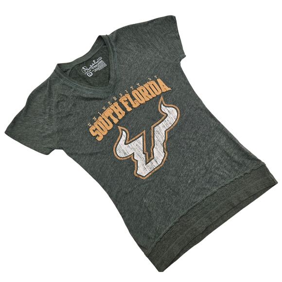 USF Bulls South Florida V-Neck Tee L - Picture 1 of 6